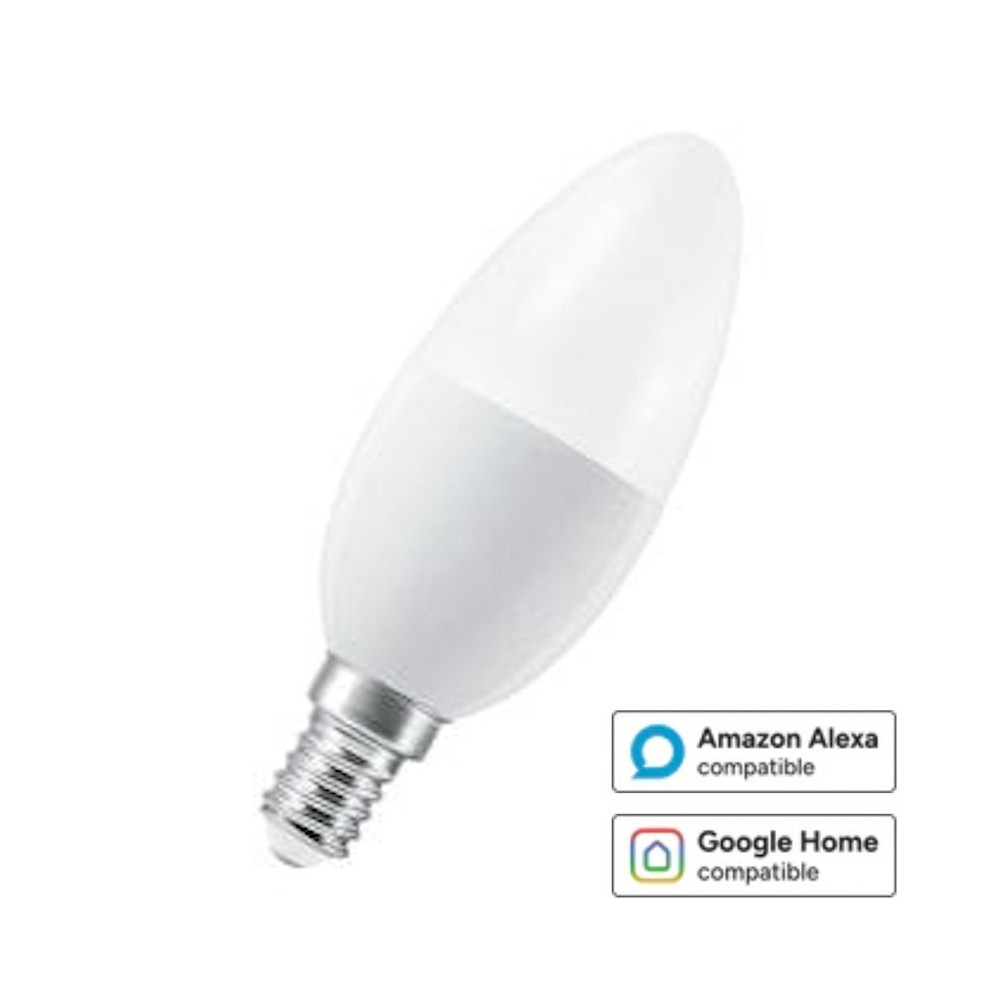 Ledvance 4.9W Smart WiFI Candle TunableWhite 2700/6500 K E14 470Lm Tuneable White - 485556