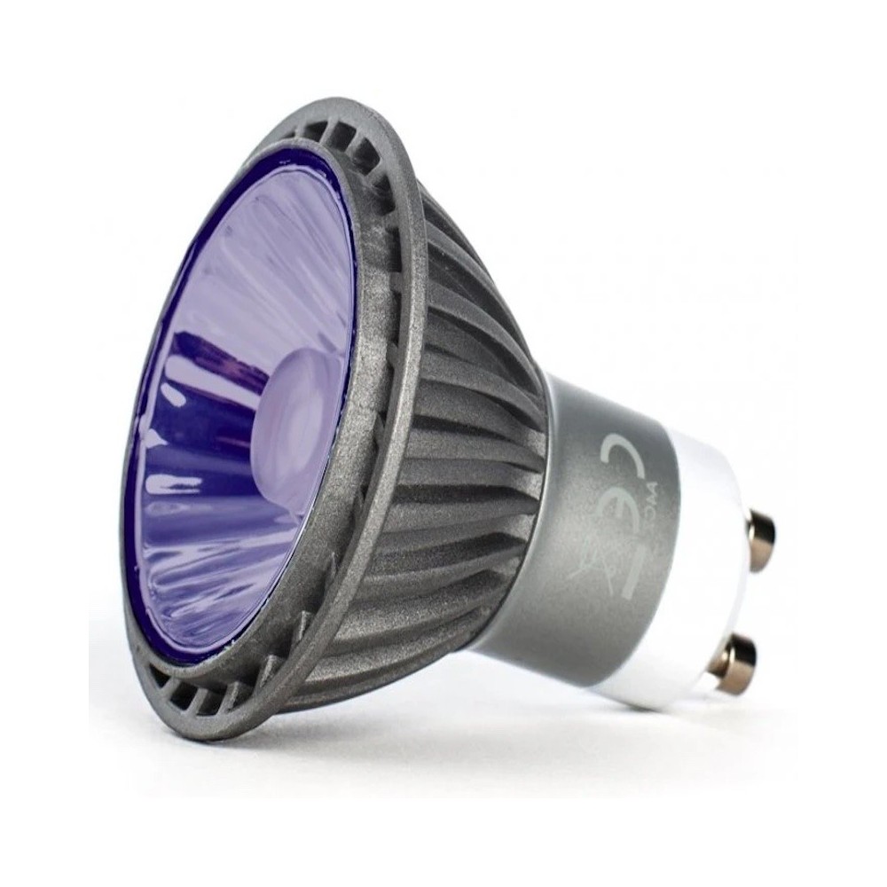 LED GU10 7W Dimmable Purple Light Bulb | Colour LED Lamp UK
