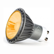 LED GU10 7W Amber Light Bulb Non Dimmable | Warm LED Spot UK