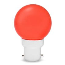 LED Golf Ball 0.5W BC Red Light Bulb | B22 Red LED Lamp UK