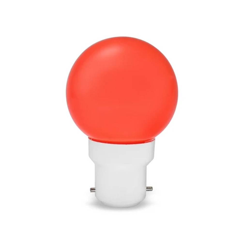 LED Golf Ball 0.5W BC Red Light Bulb | B22 Red LED Lamp UK