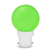 LED Golf Ball 1W BC Green Light Bulb | B22 Green LED Lamp UK