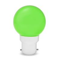 LED Golf Ball 1W BC Green Light Bulb | B22 Green LED Lamp UK